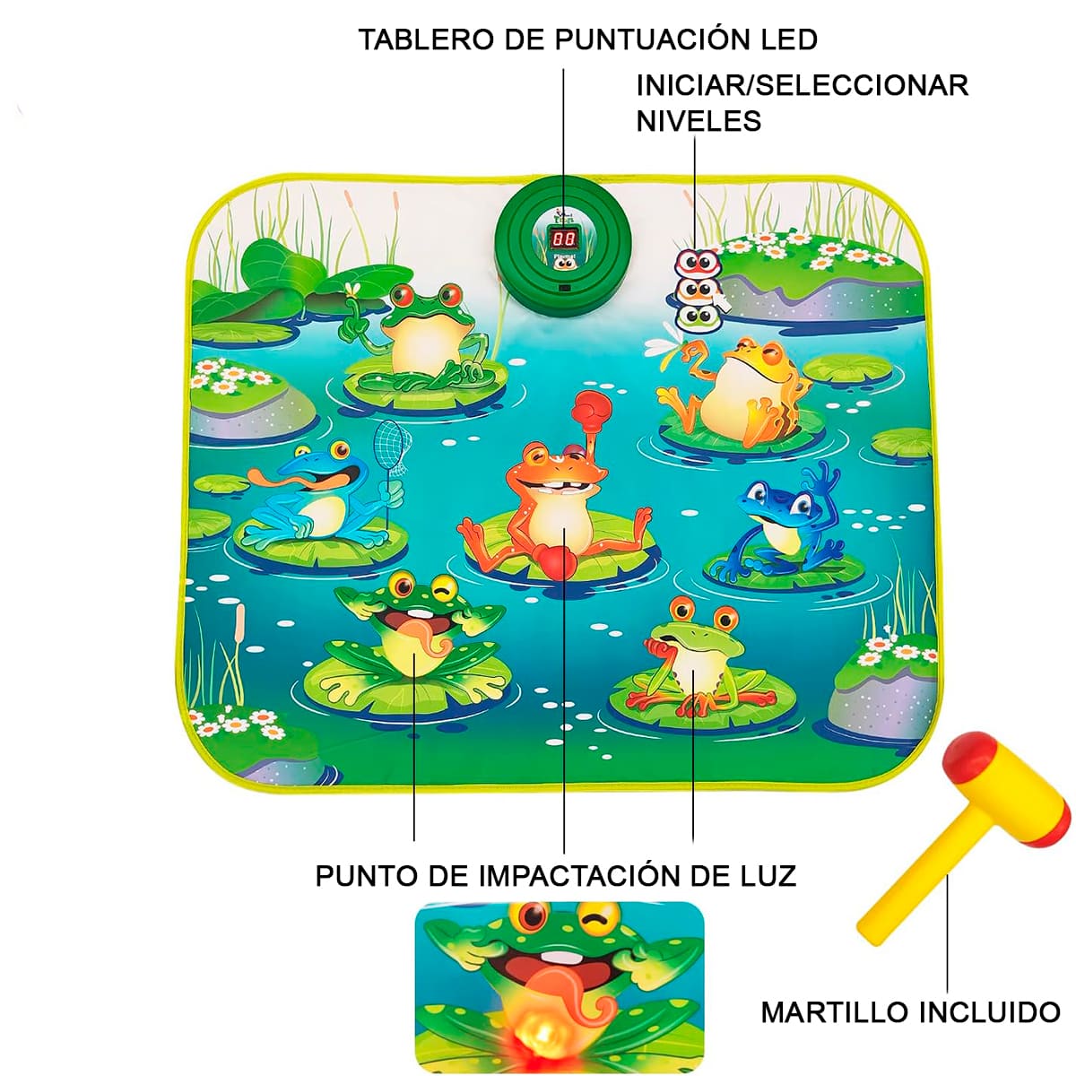 Miniatura 6 de Tapete interactivo Golpea Sapo SLW9989